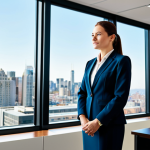 독일어 1년 만에 마스터하는 법 - **

"A professional businesswoman, fully clothed in a tailored business suit, standing in a bright, ...