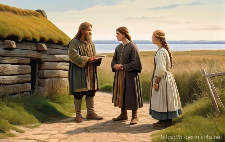 독일어에서 유래된 영어 단어 - **Prompt:** "An evocative, detailed historical illustration capturing the moment of cultural and lin...